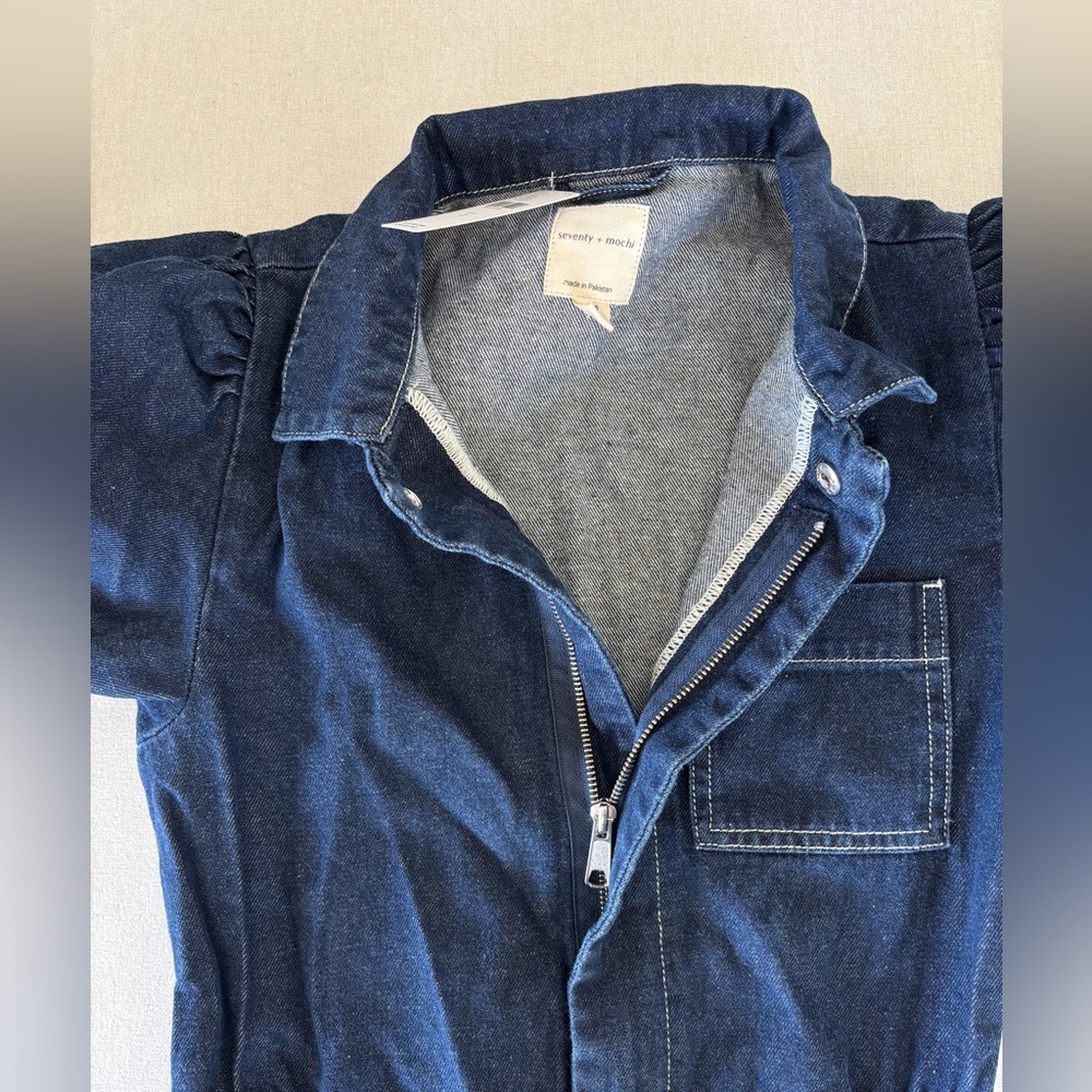 Seventy + Mochi Lorna jumpsuit NWT denim blue jeans size XS 2 - Picture 9 of 11